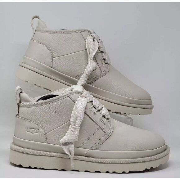 UGG NEUMEL FT SEA SALT LEATHER/ WOOL‎ CHUKKA ANKLE BOOTS MEN'S SIZE US 13 NEW - Picture 1 of 5